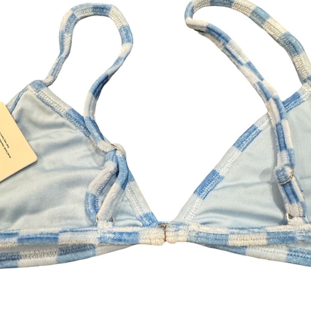 Peixoto Fifi Bikini Swimsuit in Velvet Blue Rivera Peach Size L & M - Picture 6 of 10